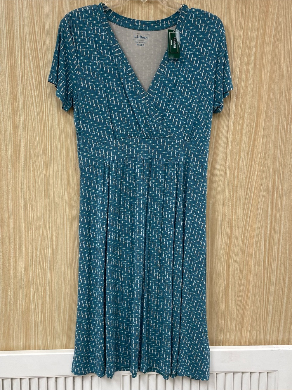NWT L.L. Bean Blue Dress Size M